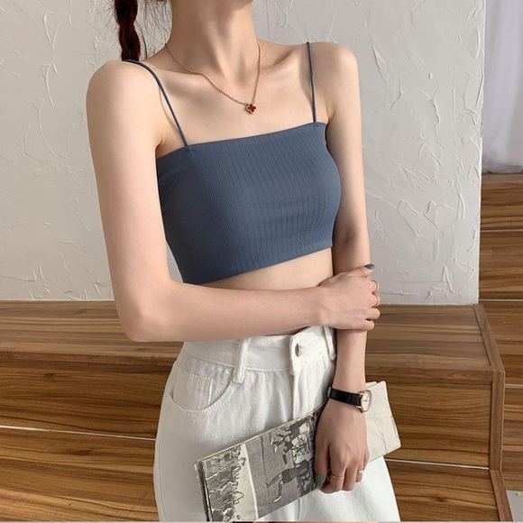 Moon City Ribbed Bandeau Bralette - Picture 1 of 4